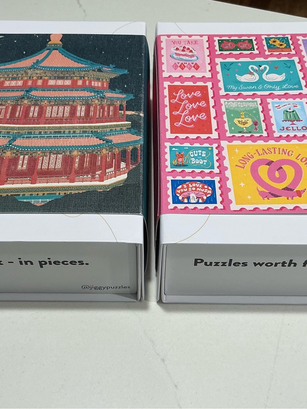 2 Piece JIGGY Puzzle Bundle Art Puzzles Complete Giftable Set